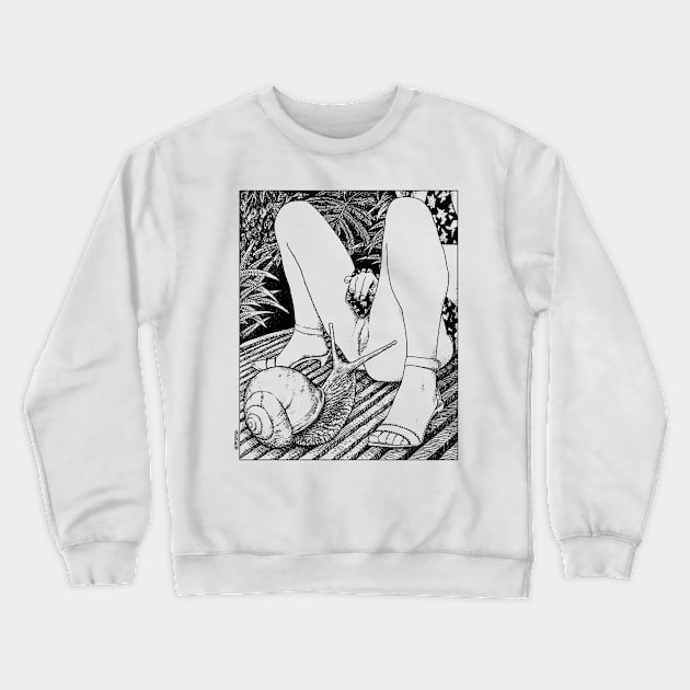 Le regard de l'escargot (The fertility) Crewneck Sweatshirt by apolloniasaintclair